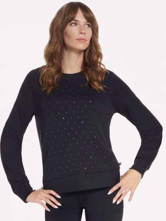 Foto van product Skechers Skechluxe Elevate Shine Crew Top CM Zwart