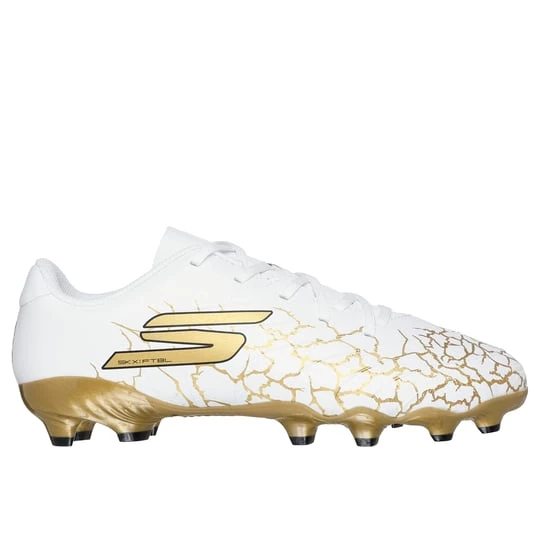 Foto van product Skechers SKX_ 1.5 Jr Youth FG Shoes CM Wit / Zwart / Goud