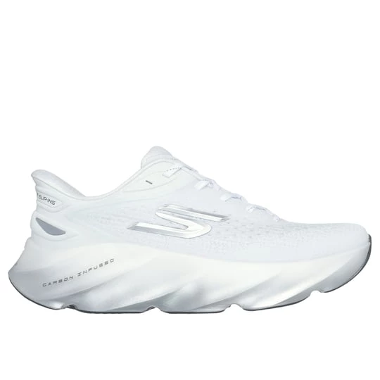 Foto van product Skechers Slip-ins: Aero Burst Sneaker CM Wit / Zilver, Vegan, Mag in de wasmachine, Arch Fit, Hyper Burst