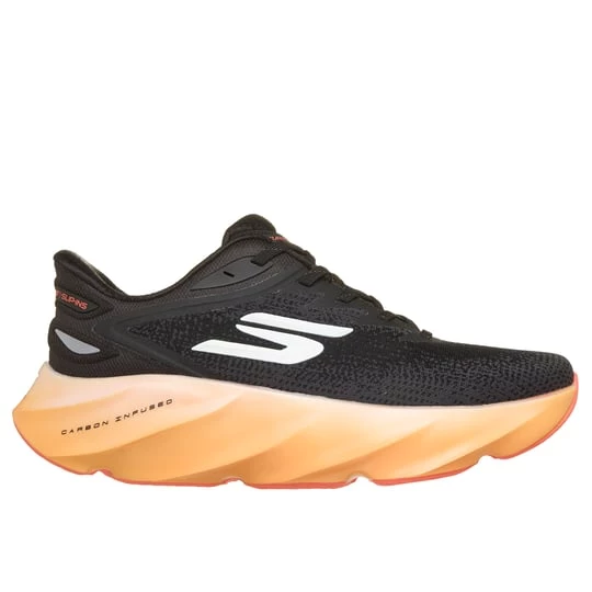 Foto van product Skechers Slip-ins: Aero Burst Sneaker CM Zwart / Oranje, Vegan, Mag in de wasmachine, Arch Fit, Hyper Burst