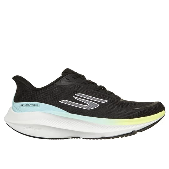 Foto van product Skechers Slip-ins: Aero Pulse Sneaker CM Zwart / Geel / Blauw, Vegan, Mag in de wasmachine, Arch Fit