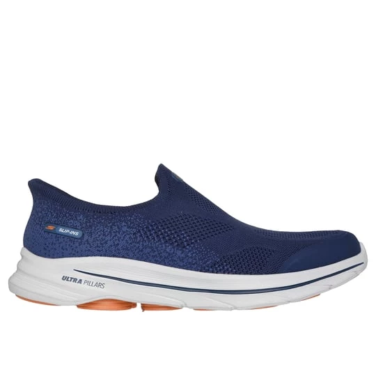 Foto van product Skechers Slip-ins: GO WALK 8 - Pelayo Sneaker CM Marine / Oranje, Vegan, Mag in de wasmachine