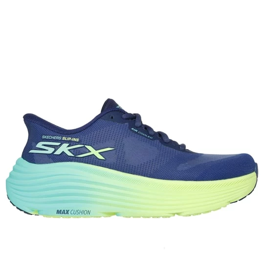 Foto van product Skechers Slip-ins: Max Cushioning Endeavour - Hallandale Sneaker CM Marine / Limoen, Vegan, Mag in de wasmachine