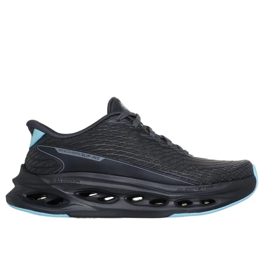 Foto van product Skechers Slip-ins: Max Cushioning Glide-Step - Sapphire Sneaker CM Zwart / Blauw, Mag in de wasmachine