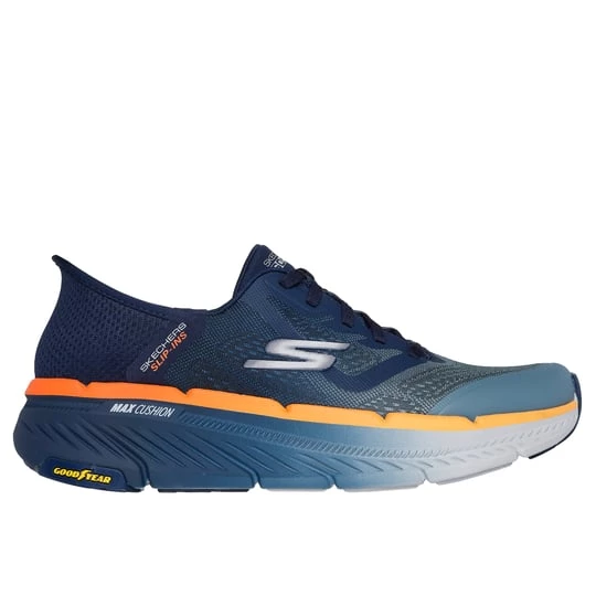 Foto van product Skechers Slip-ins: Max Cushioning Premier 2.0 Sneaker CM Marine / Oranje, Vegan, Mag in de wasmachine