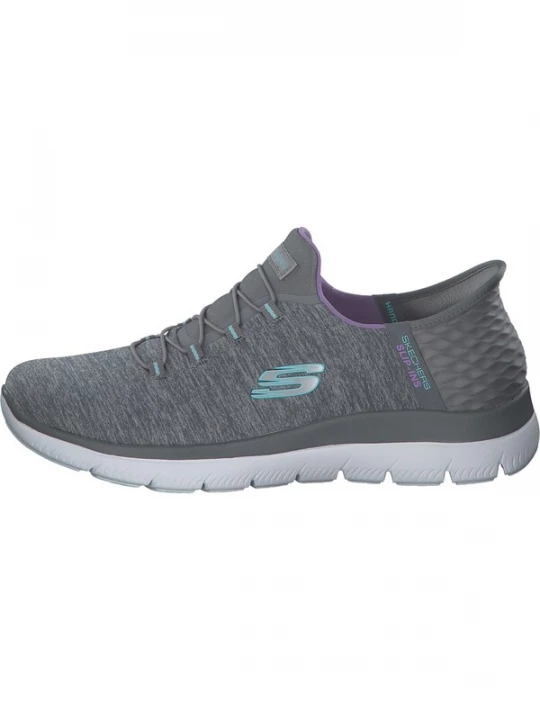 Foto van product SKECHERS Slip-on 'Summits' turquoise / grijs gemêleerd / lavendel
