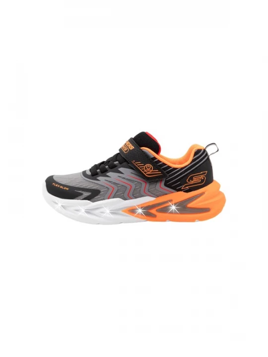 Foto van product SKECHERS Sneakers 'FLEX-GLOW ULTRA' lichtgrijs / oranje / zwart