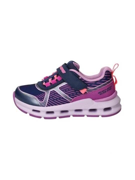 Foto van product SKECHERS Sneakers 'GLIDE-STEP + - SPRINT LINES' navy / lila / pruim / framboos