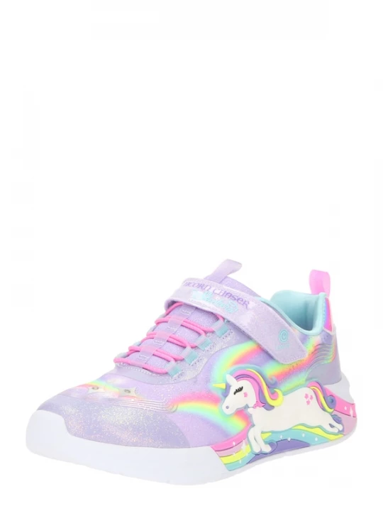 Foto van product SKECHERS Sneakers 'Unicorn Chaser' turquoise / geel / lavendel / lichtroze