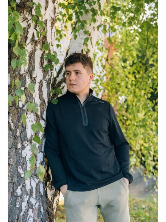 Foto van product SKECHERS Sweatshirt 'Skechers Skech-Knits Burst 1 / 4 Zip' zwart