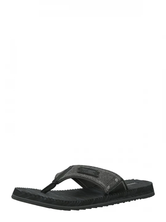 Foto van product SKECHERS Teenslippers 'QUILL' zwart / zwart gemêleerd