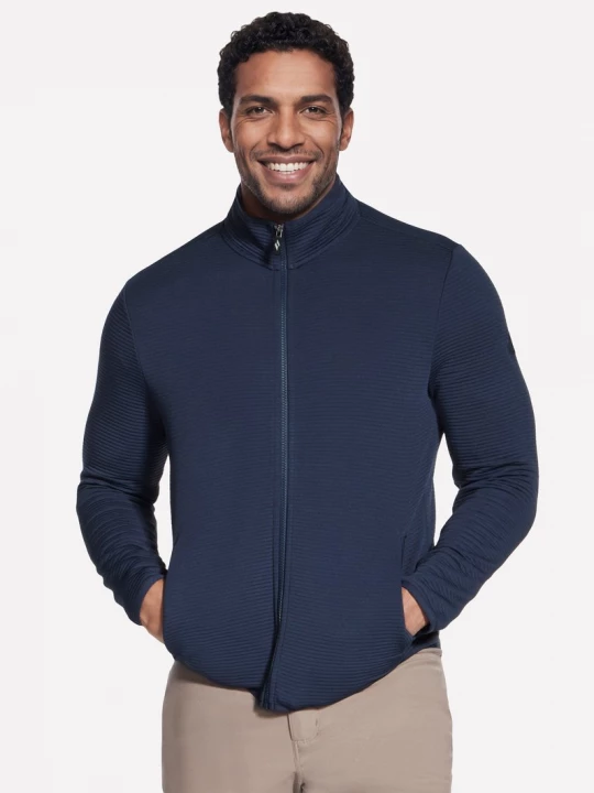 Foto van product Skechers The Hoodless hoodie Ottoman jack CM Blauw / Rood, Maat Small