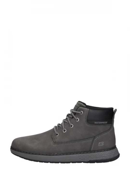 Foto van product SKECHERS Veterlaarzen 'Relaxed Fit: Garlan - Deno' donkergrijs