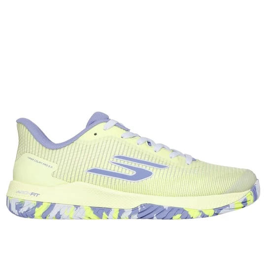 Foto van product Skechers Viper Court Pro 2.0 Sneaker CM Limoen / Lavendel, Arch Fit