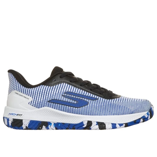 Foto van product Skechers Viper Court Pro 2.0 Sneaker CM Wht / Zwart / Blauw, Arch Fit
