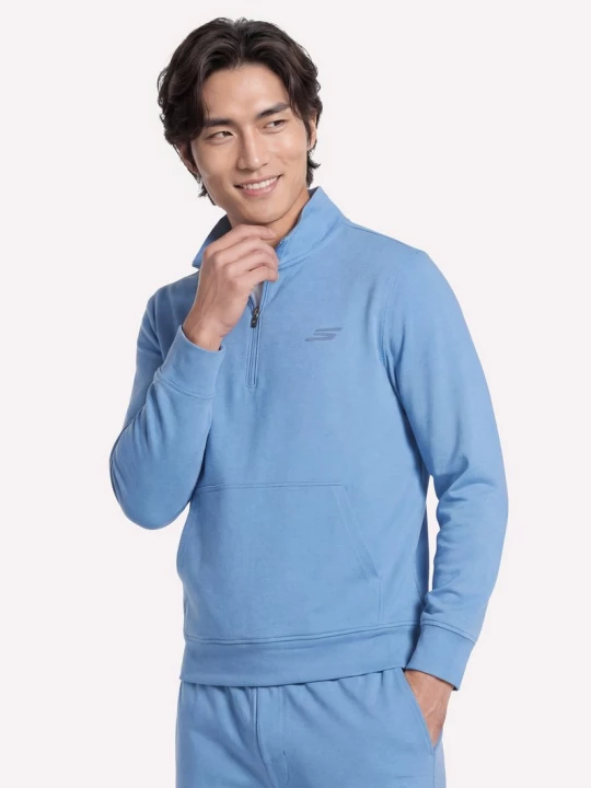 Foto van product Skechers Weekend Easy 1 / 4 Zip CM Wit / Maagdenpalm, Maat Small