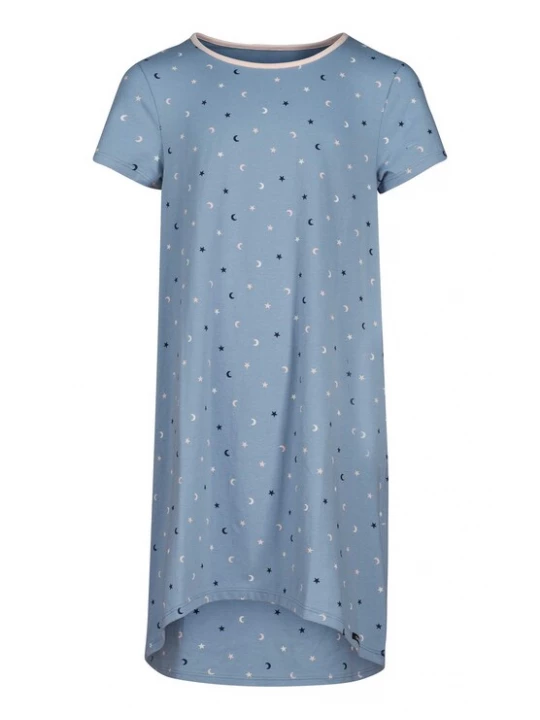 Foto van product Skiny Nachthemd navy / smoky blue / wit