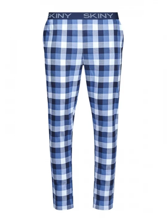 Foto van product Skiny Pyjamabroek blauw / navy / lichtblauw / wit