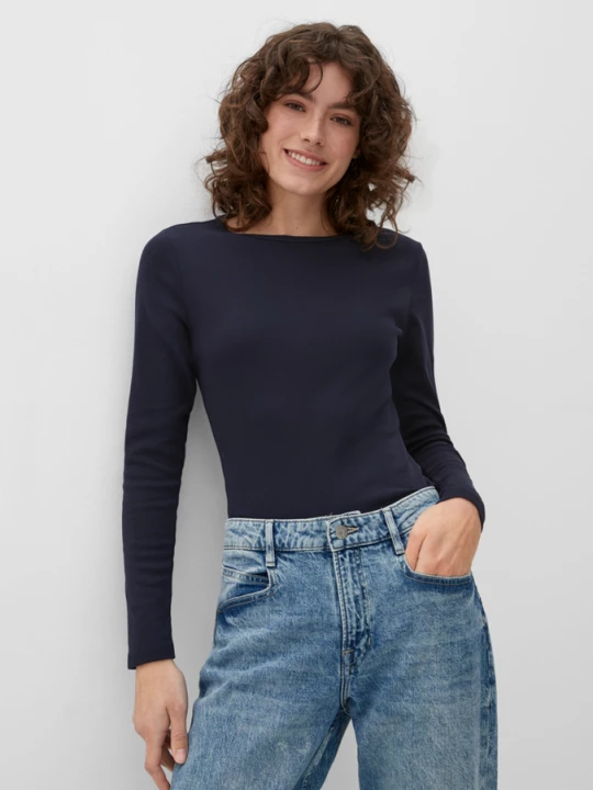 Foto van product Slanke longsleeve s.Oliver blauw