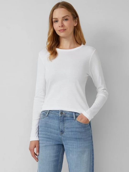 Foto van product Slanke longsleeve s.Oliver wit