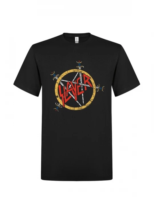 Foto van product Slayer Shirt 'Slayer Pentagram distressed T-Shirt' zwart