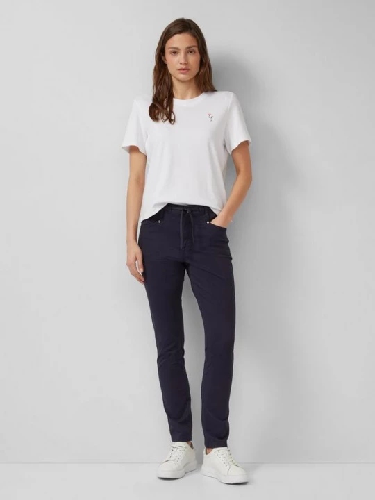 Foto van product Slim fit broek van katoensateen s.Oliver blauw
