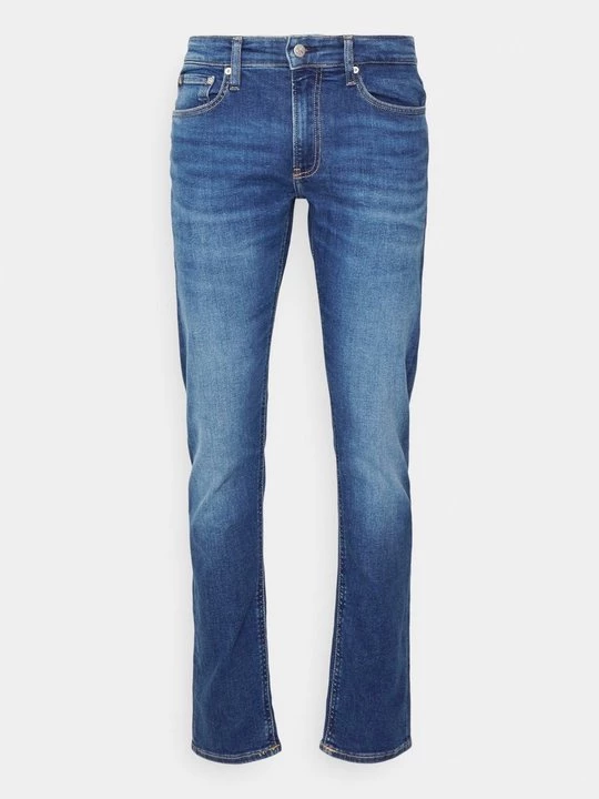 Foto van product Slim fit jeans Calvin Klein Jeans donkerblauw denim