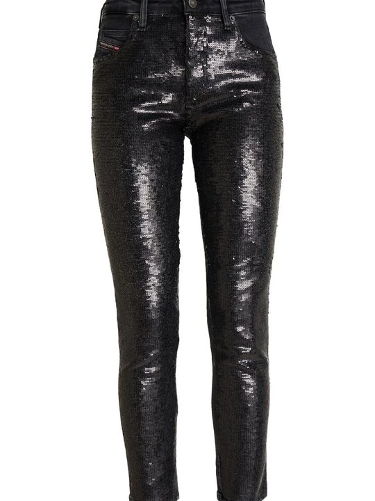 Foto van product Slim fit jeans Diesel donkerblauw denim