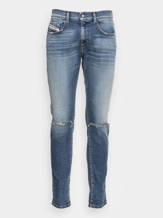 Foto van product Slim fit jeans Diesel donkerblauw denim