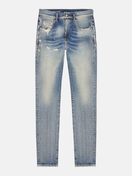 Foto van product Slim fit jeans Diesel lichtblauw denim