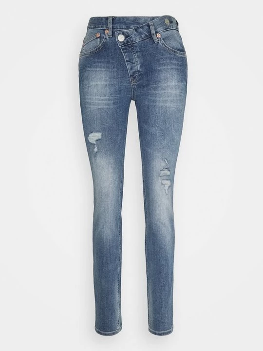 Foto van product Slim fit jeans Herrlicher destroyed denim