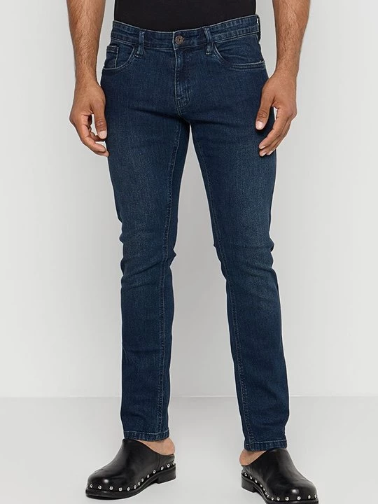 Foto van product Slim fit jeans INDICODE donkerblauw