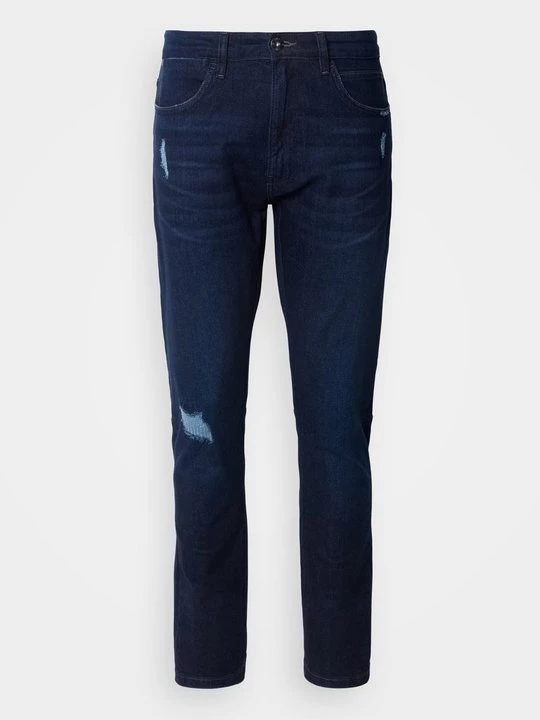 Foto van product Slim fit jeans INDICODE donkerblauw denim