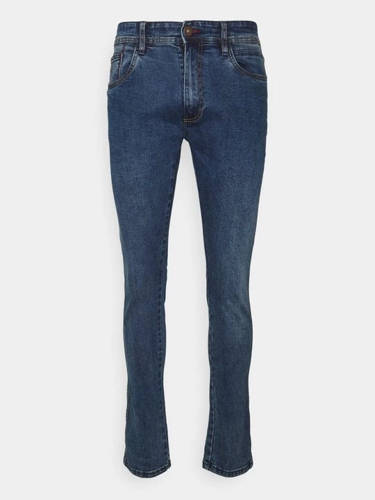 Foto van product Slim fit jeans INDICODE lichtblauw denim
