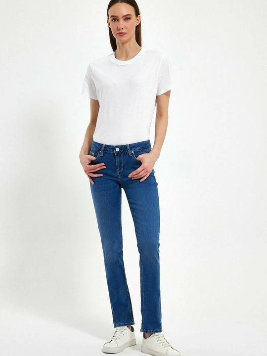 Foto van product Slim fit jeans LTB blauw gemêleerd