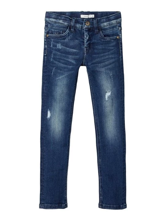 Foto van product Slim fit jeans NAME IT donkerblauw denim