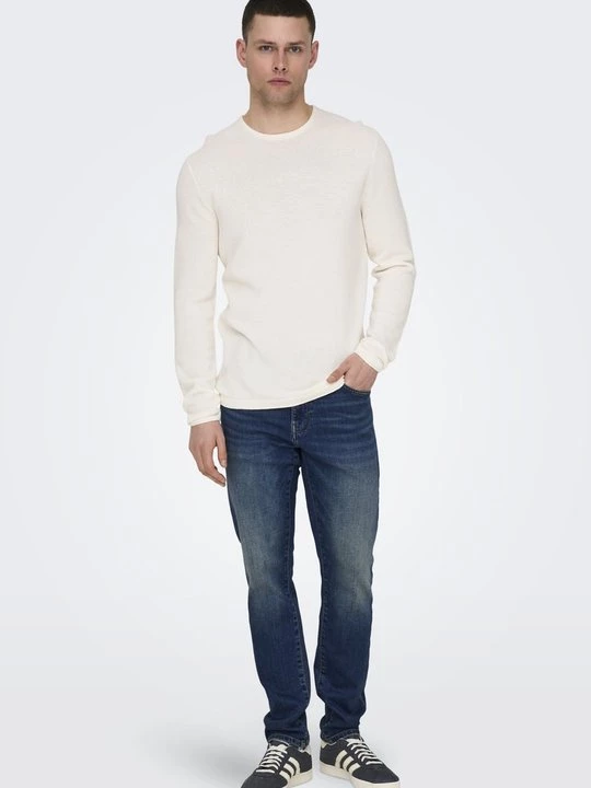 Foto van product Slim fit jeans Only & Sons donkerblauw denim