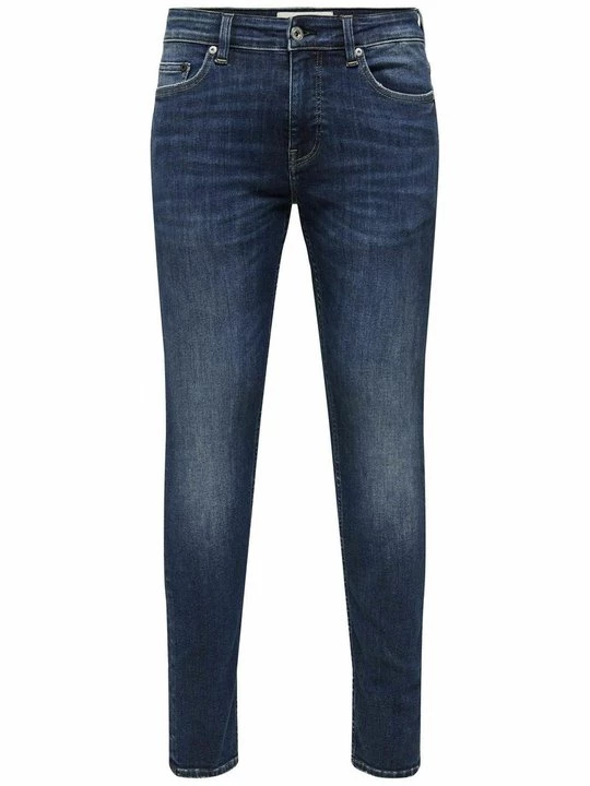 Foto van product Slim fit jeans Only & Sons donkerblauw denim