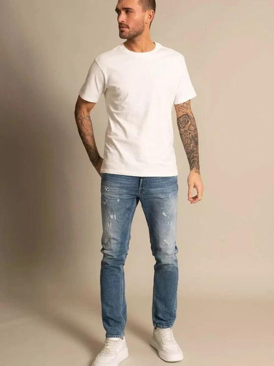 Foto van product Slim fit jeans Replay destroyed denim