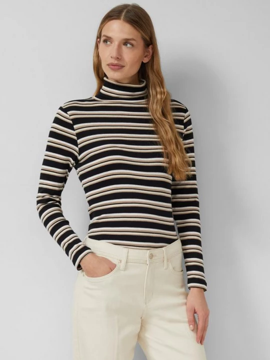 Foto van product Slim fit lange mouw met col en streeppatroon s.Oliver