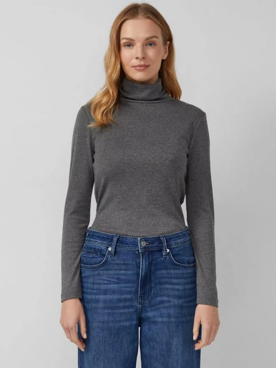 Foto van product Slim fit lange mouw met col s.Oliver grijs