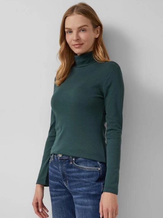 Foto van product Slim fit longsleeve met col s.Oliver groen