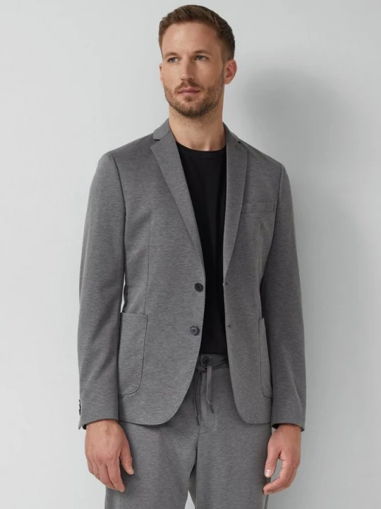 Foto van product Slim fit: sportjack met opgezette zakken s.Oliver grijs
