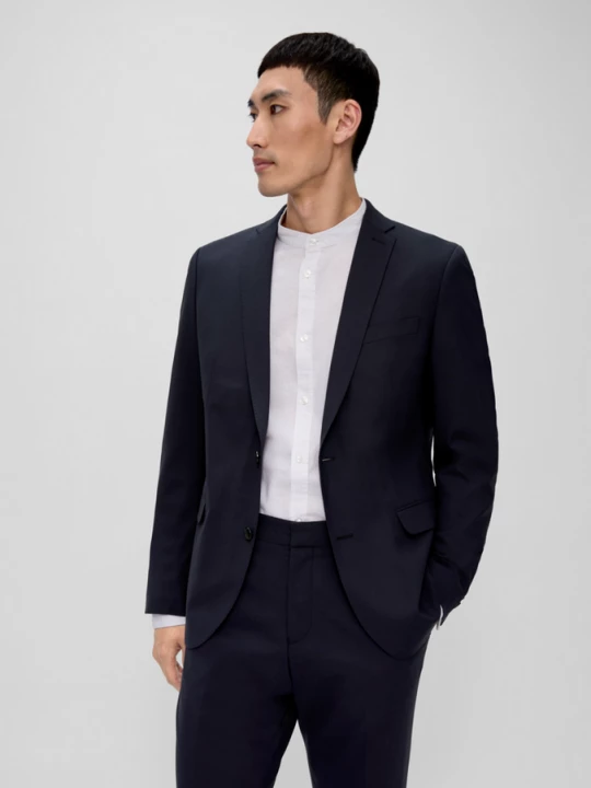 Foto van product Slim fit: sportjack van viscosemix s.Oliver blauw