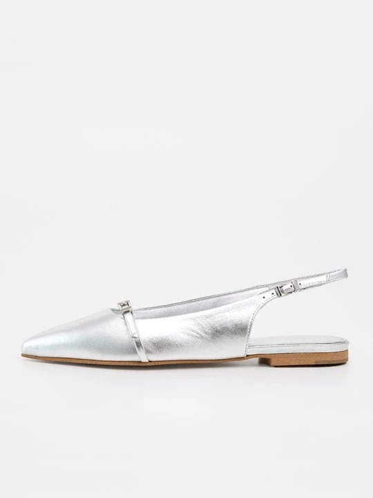 Foto van product Slingback ballerina´s Kennel & Schmenger zilverkleurig