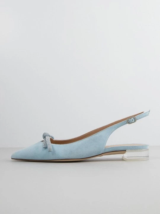 Foto van product Slingback ballerina´s Stuart Weitzman lichtblauw