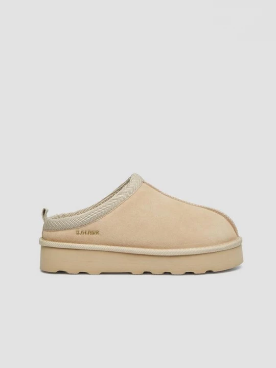 Foto van product Slippers van leer s.Oliver beżowy