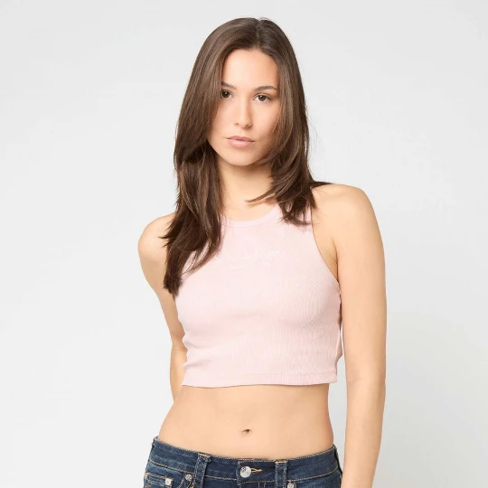 Foto van product Slogan Rib Cropped Racer Top Karl Kani