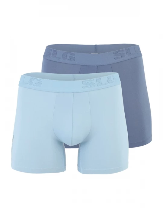 Foto van product SLOGGI Boxershorts 'Base Soft' smoky blue / duifblauw