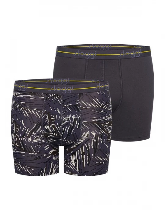 Foto van product SLOGGI Boxershorts ' Blue Start ' donkergrijs / zwart